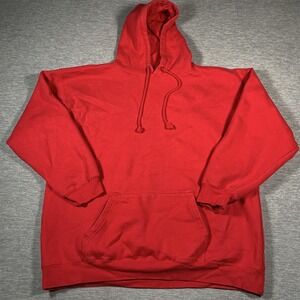 Orange County Choppers Hoodie Mens 2XL Red Pullover Fleece Kangaroo Pocket Blank